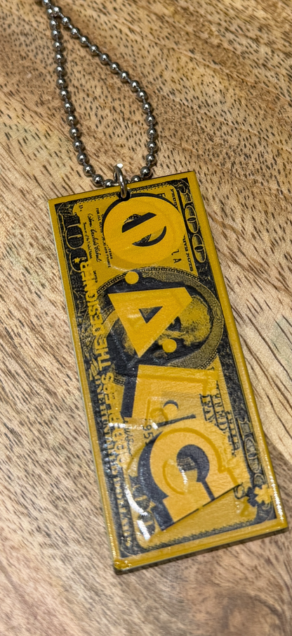 Pendentif SHEFA Full Yellow – Chaîne militaire - Édition Mythique de L&