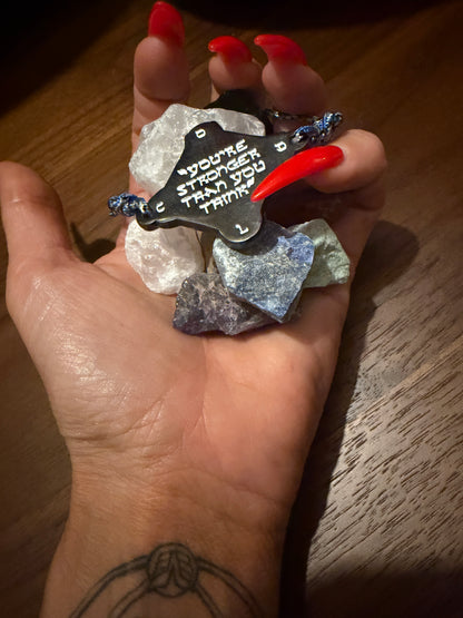 Bracelet Talisman Kabbalistique KOUMAZ Bleu Céleste - Limited Edition