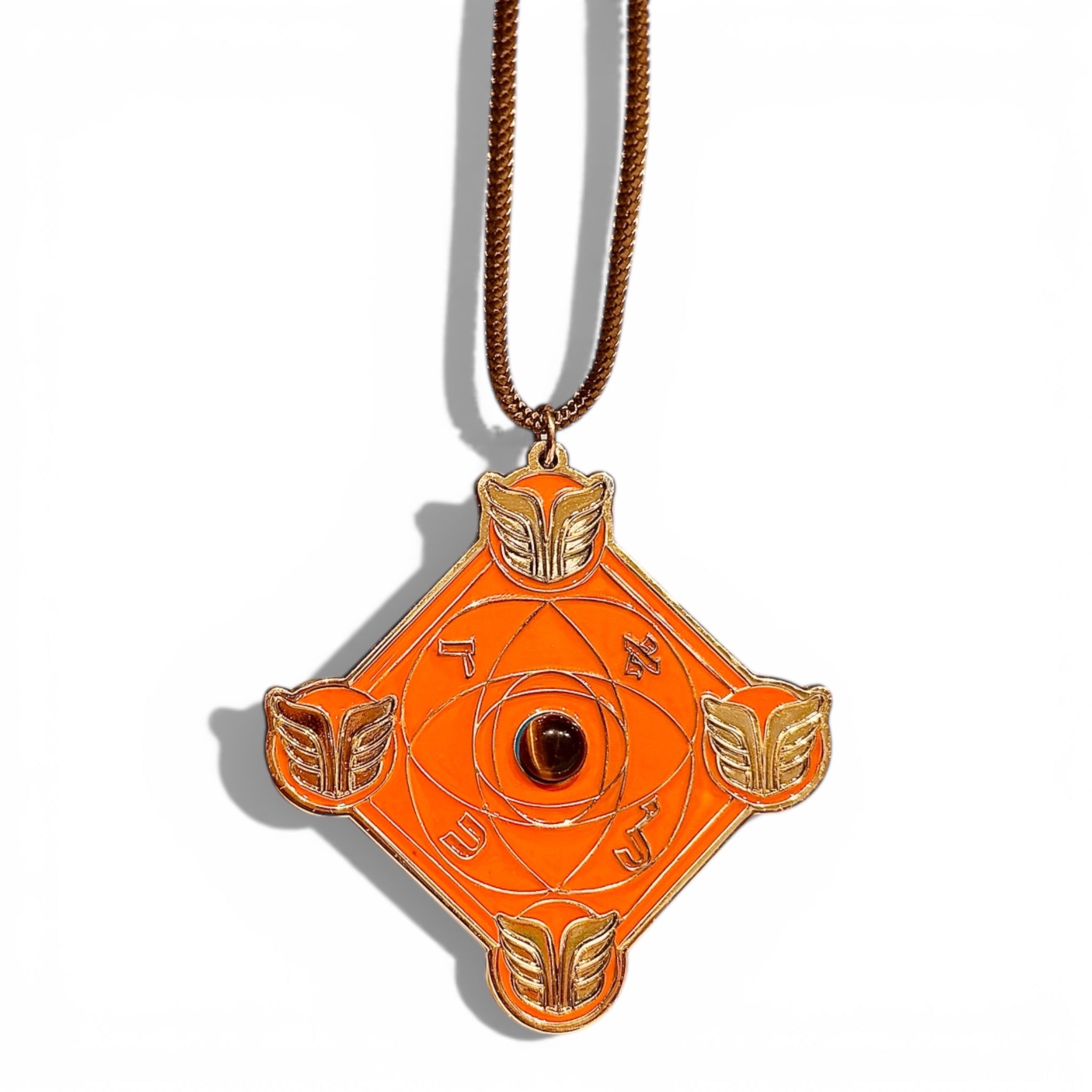 TERRAE AXIS-TALISMAN KABBALISTIQUE MYSTIQUE
Terracotta Orange-Œil central en Œil de Tigre