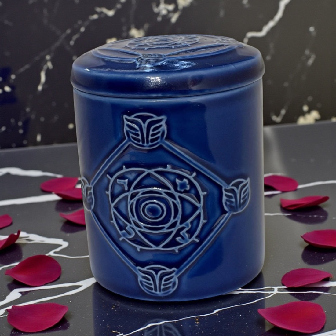 NERTAMID Bleue parfumée Miel Cannelle - La Flamme Éternelle