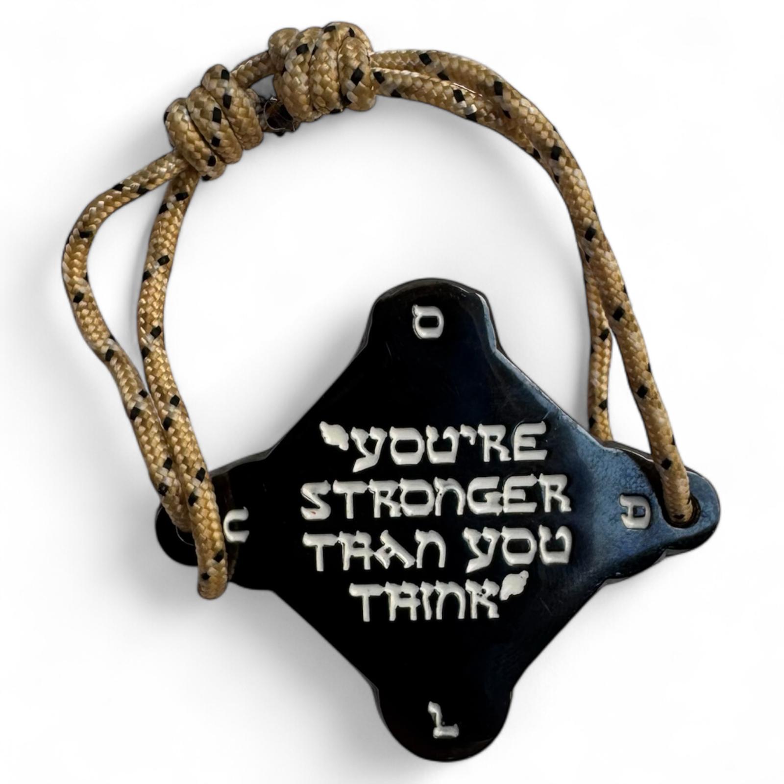 KOUMAZ Beige &amp; Blue - Bracelet Talisman Kabbalistique - Limited Edition