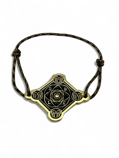 KOUMAZ Black &amp; Gold - Bracelet Talisman Kabbalistique - Limited Edition