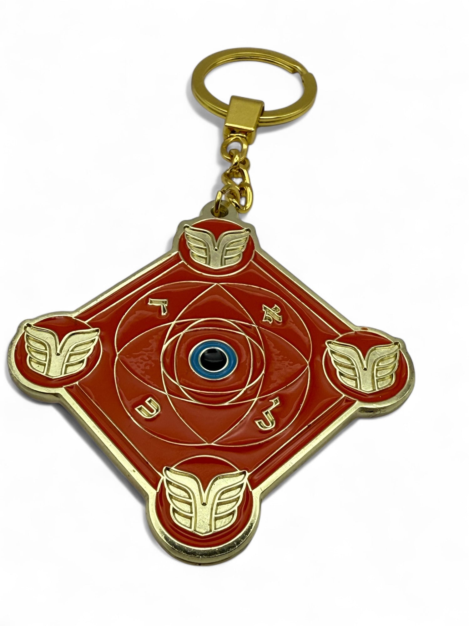 Porte-clé Talisman Kabbalistique AURORA Orange &amp; Gold Limited Edition