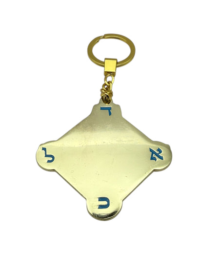 Porte-clé Talisman Kabbalistique REMINISCENCE Green Emeraude &amp; Gold Limited Edition