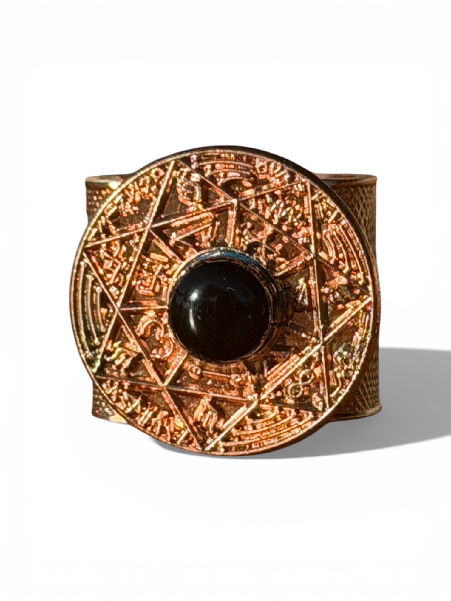 TRINITY — SCEAU SALOMONIEN ORDO TENEBRAE

Bronze — Pierre Obsidienne Noire