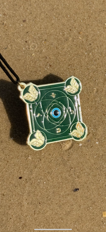 Talisman Kabbalistique REMINISCENCE Green Emeraude &amp; Gold Limited Edition