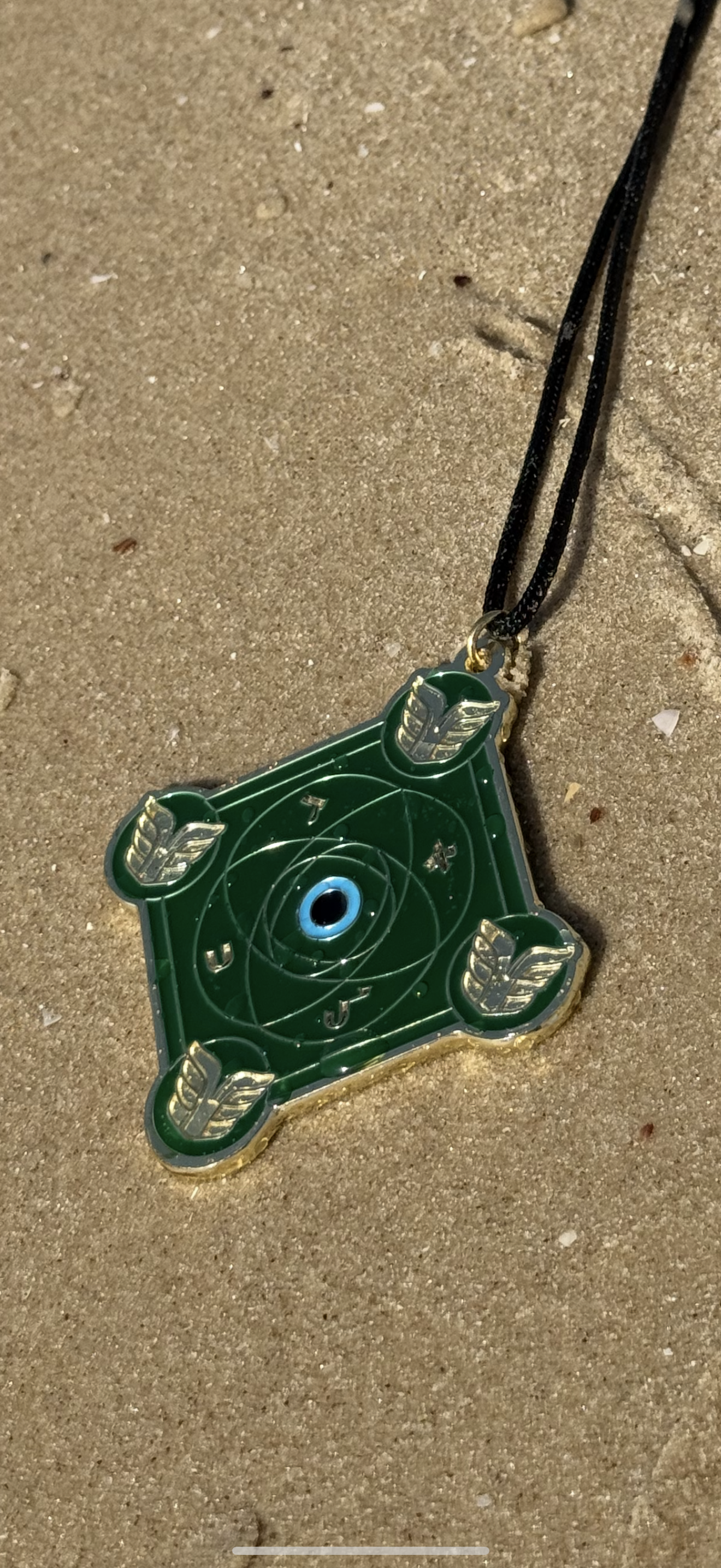 Talisman Kabbalistique REMINISCENCE Green Emeraude &amp; Gold Limited Edition