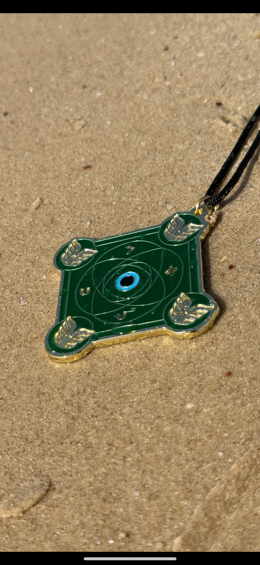 Talisman Kabbalistique REMINISCENCE Green Emeraude &amp; Gold Limited Edition