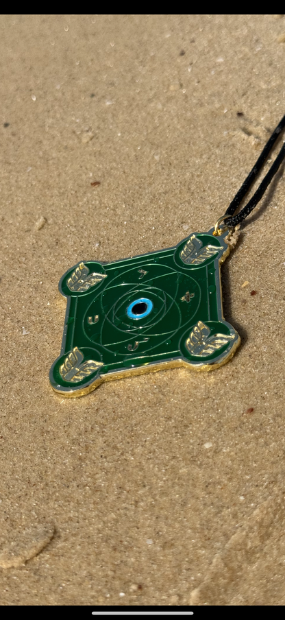 Talisman Kabbalistique REMINISCENCE Green Emeraude &amp; Gold Limited Edition