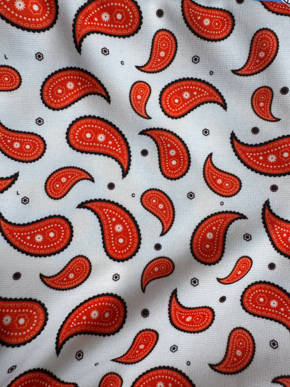LEGGIN BANDANA WHITE ORANGE