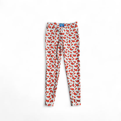 LEGGIN BANDANA WHITE ORANGE