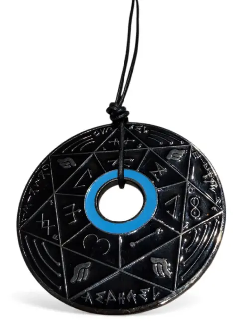 Pendentif Pentacle Kabbalistique Noir & Turquoise - Limited Edition