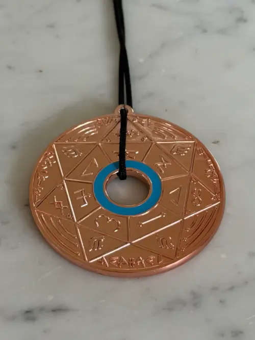 Pendentif Pentacle Kabbalistique Bronze - Limited Edition