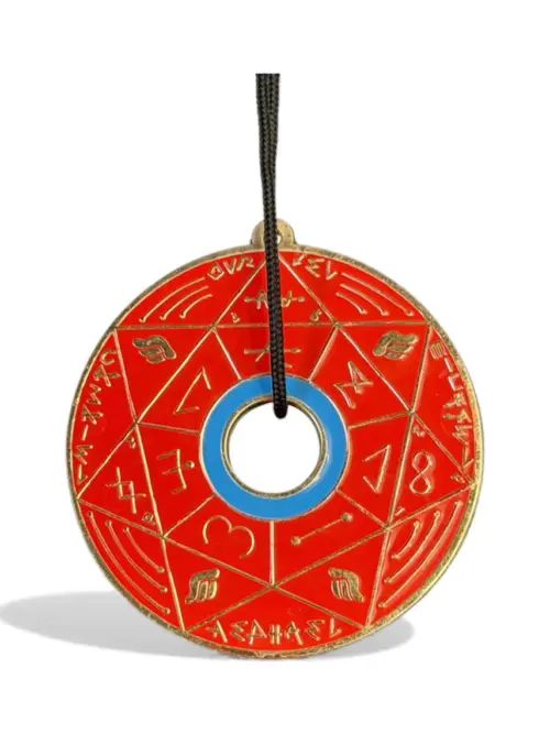 Pendentif Pentacle kabbalistique Red & Gold - Limited Edition