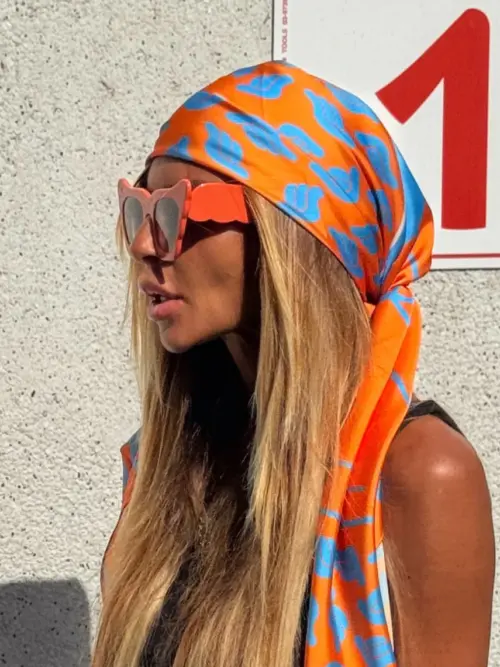 Mamy Dolly Prayer Schwal Orange & Bleu - Limited Edition