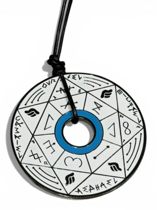 Pendentif Pentacle Blanc & Noir, Turquoise - Limited Edition