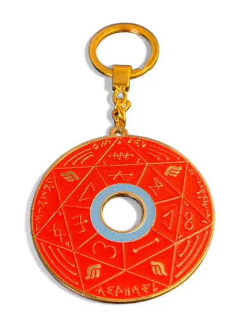 Porte-clés Pentacle kabbalistique Rouge & Or - Limited Edition