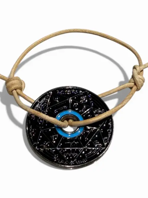 Bracelet Pentacle Kabbalistique Noir & Turquoise - Limited Edition