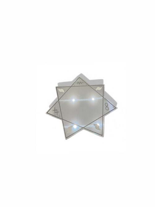 🇫🇷 Miroir Vintage TRINITY Argent 25 cm - MIROIR MON BEAU MIROIR