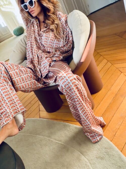 Ensemble CARRINGTON "Crystal" Original White & Orange