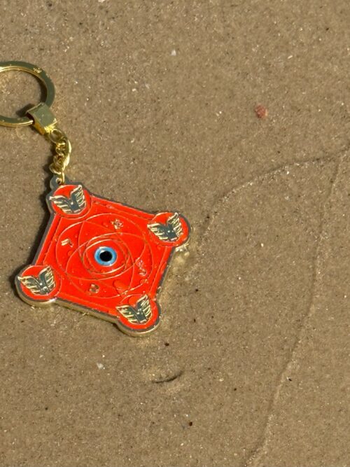 Porte-clé Talisman Kabbalistique AURORA Orange & Gold Limited Edition