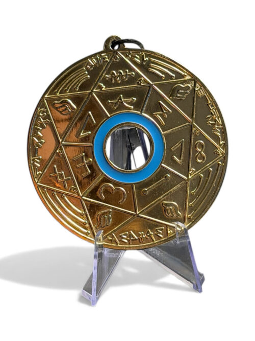 Chevalet Pentacle Kabbalistique de Lumière et d'Autorité Divine TRINITY Gold - Édition signée de la main de la CONNAISSANCE - Limited Edition