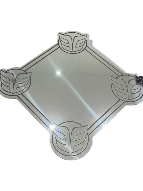 🇫🇷 Miroir Vintage TALISMAN Argent 49 cm - MIROIR MON BEAU MIROIR