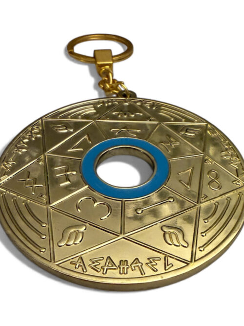 Porte-clé Pentacle Kabbalistique de Lumière et d'Autorité Divine TRINITY Gold - Limited Edition