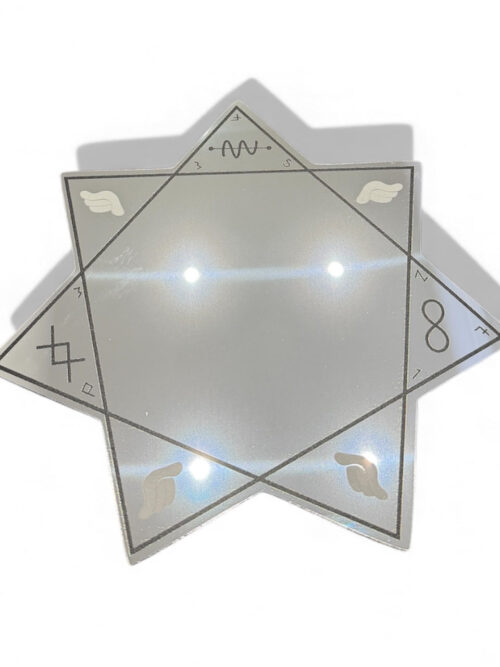 🇫🇷 Miroir Vintage TRINITY Argent 49 cm - MIROIR MON BEAU MIROIR