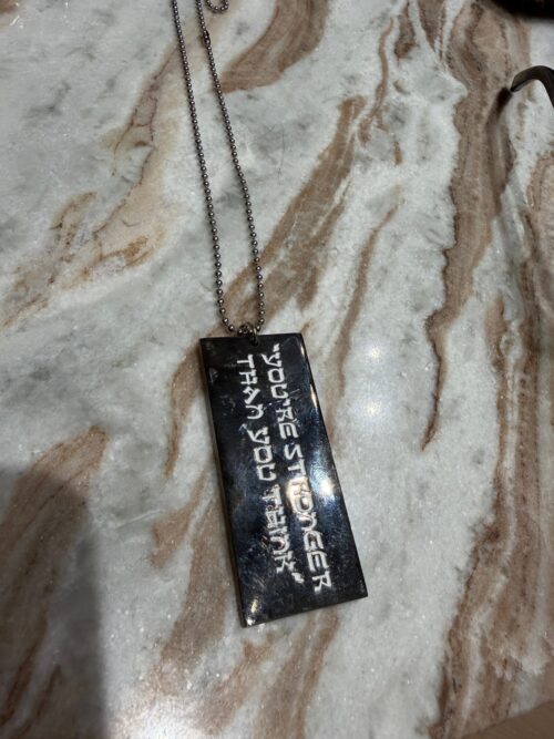 Pendentif Plaque SHEFA DOLLAR Full Orange - Collection Collier Militaire – Édition Mythique de L'Oeil de la Connaissance  - Limited Edition