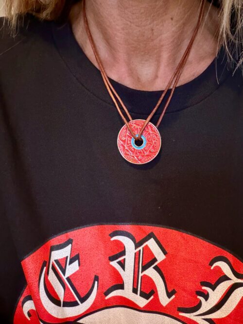 Collier Pentacle Kabbalistique TRINITY TSAMID Red & Gold  - Limited Edition