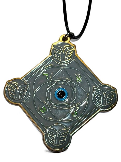 Pendentif Talisman kabbalistique METATRON Gray & Emeralde Green -  Limited Edition