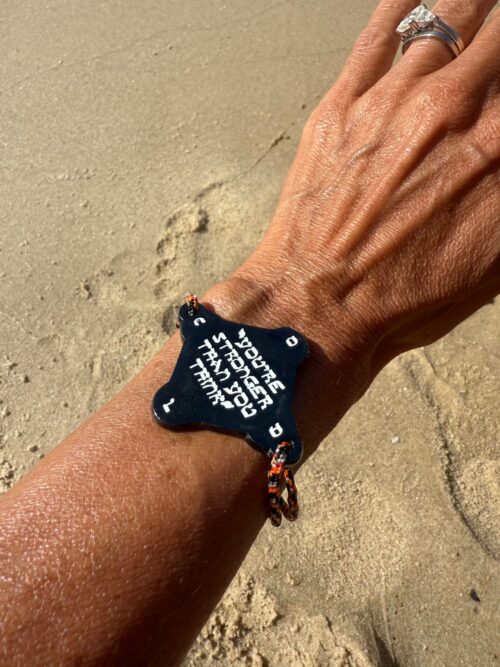 Bracelet Talisman Kabbalistique KOUMAZ Orange & Blue - Limited Edition