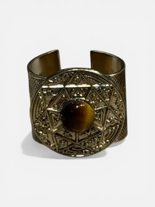 TRINITY KNOWING ONE — Sceau salomonien de la Connaissance incarnée | Gold — Œil du Tigre