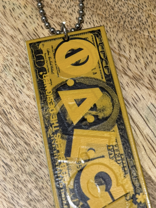 Pendentif SHEFA Full Yellow – Chaîne militaire - Édition Mythique de L'Oeil de la Connaissance - Limited Edition