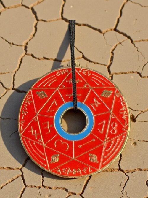 Pendentif Pentacle kabbalistique TRINITY Red & Gold - Limited Edition