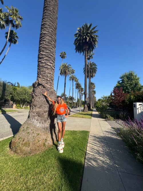 T-shirt crop ODLC BEVERLY Orange