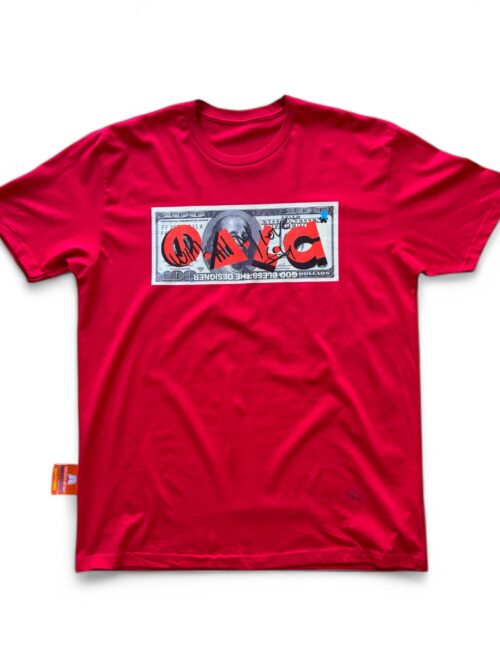 T-shirt DOLLAR DEDICATED Red