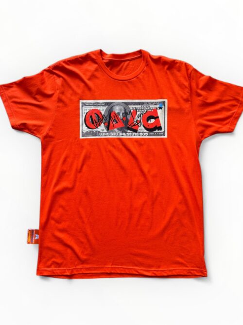 T-shirt DOLLAR DEDICATED Orange
