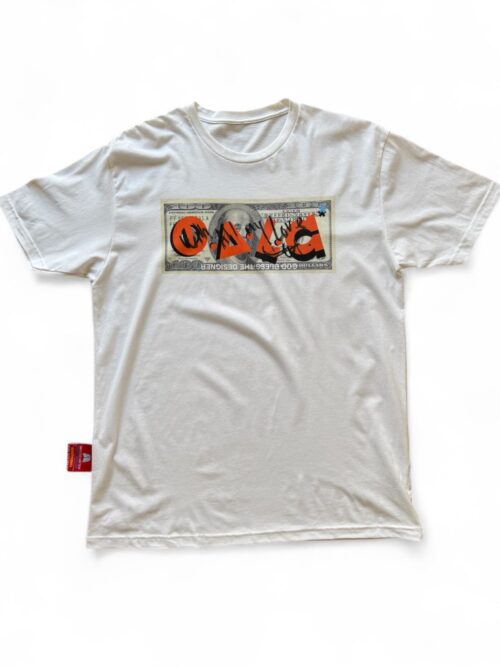 T-shirt DOLLAR DEDICATED White