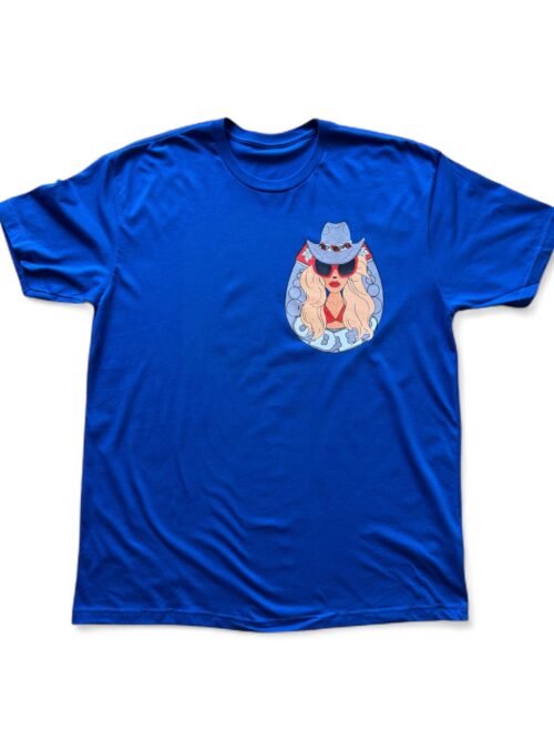 T-shirt ODLC COWGIRL Royal Blue