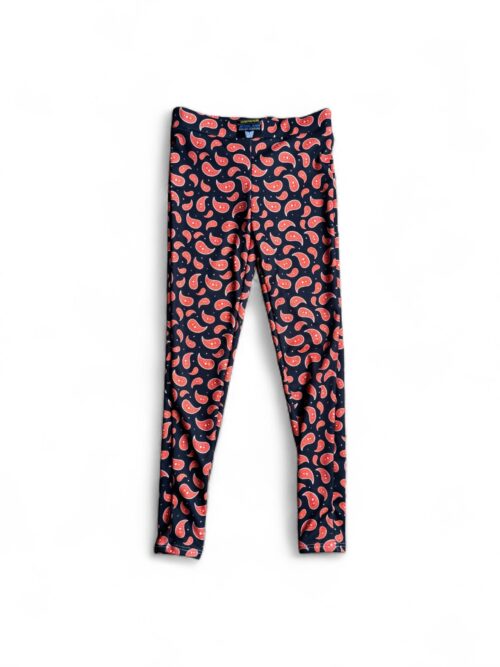 Legging BANDANA Noir & Orange