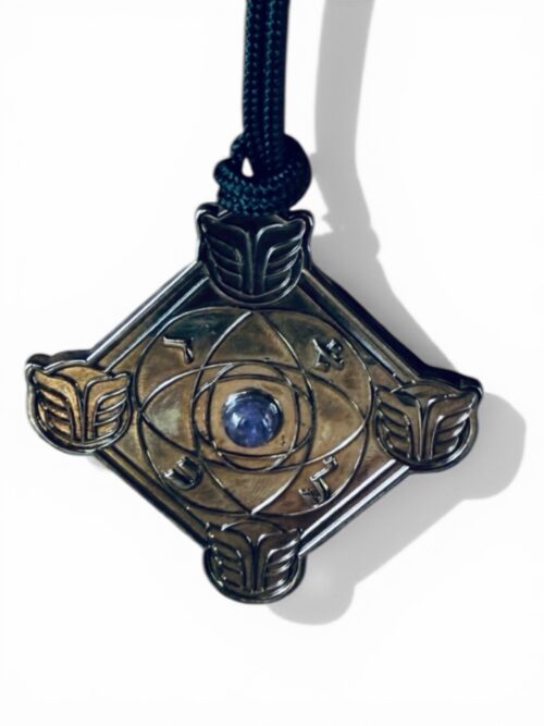 ⚫🜂 AYIN AHLAMAHTalisman Mystique & KabbalistiqueLaiton Tabac Noirci · Améthyste