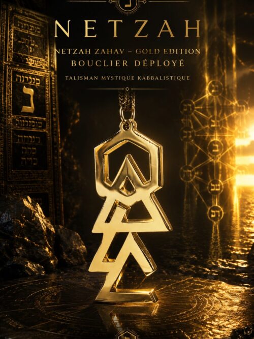 Netzah Zahav - Gold Edition Bouclier Déployé - Talisman Mystique Kabbalistique