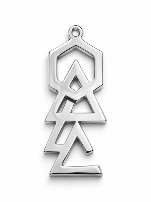 Netzah- Silver Talisman du Bouclier Déployé Kabbalistique