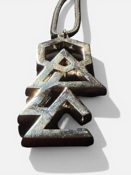 Netzah- Silver Talisman du Bouclier Déployé Kabbalistique