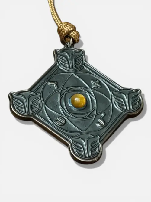 Talisman Mystique Kabbalistique TIGRIS NIGRA - Sceau du Regard Souverain Œil de Tigre-black