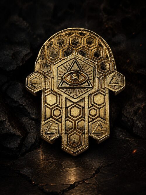 YAD ZAHAV — LA MAIN DE LA CONNAISSANCE
PENTACLE SALOMONIEN DE TRANSMISSION, DE DISCERNEMENT ET DE SOUVERAINETÉ