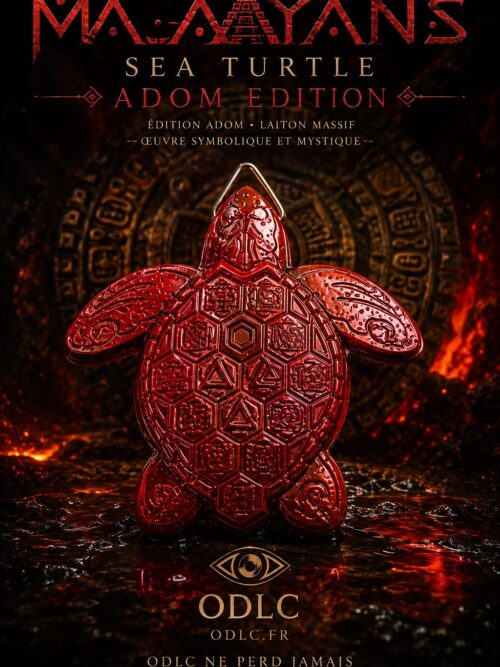 MAAYANS — SEA TURTLE ADOM EDITION Édition ADOM • Laiton Massif • Œuvre Symbolique et Mystique
