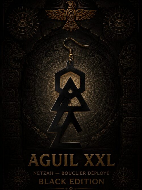 AGUIL XXL NETZAH — Bouclier Déployé BLACK Edition-6,5 cm